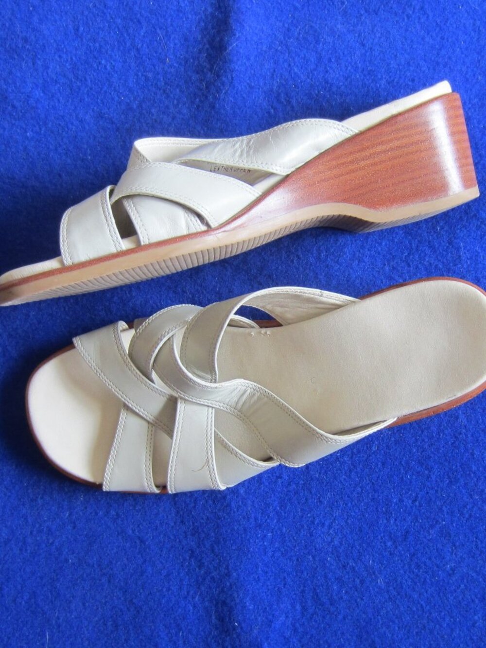 Rockport Leather Wedge Sandals – Size 8M